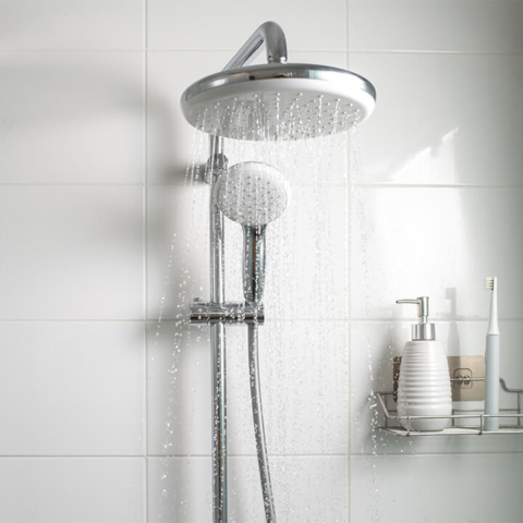 Shower head running